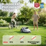 TERRAMOW V600 mit Garage, Mähroboter, smarter Rasenroboter für 600 m², Gartenpflege ohne Begrenzungskabel – Image 7