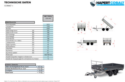 Hapert Cobalt Pro 3500 - 3-Seiten-Kipper - 3500 kg - Gitteraufsatz – Image 33