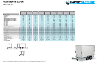 Hapert Sapphire L-2 - 350 x 150 x 180 - Kofferanhänger - 2700 kg – Image 23