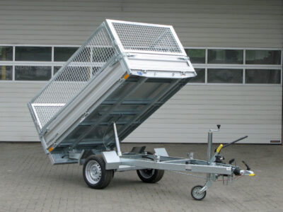 Humbaur HUK 152314 mit Gitteraufsatz - Rückwärtskipper - 1500 kg