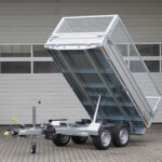 Humbaur HUK 272715 mit Gitteraufsatz - Rückwärtskipper - 2700 kg