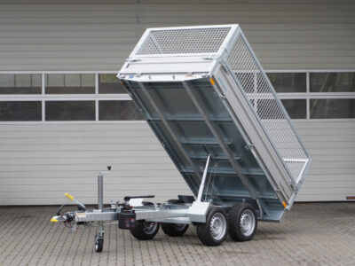 Humbaur HUK 272715 mit Gitteraufsatz - Rückwärtskipper - 2700 kg