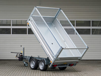 Humbaur HUK 272715 mit Gitteraufsatz - Rückwärtskipper - 2700 kg – Image 3