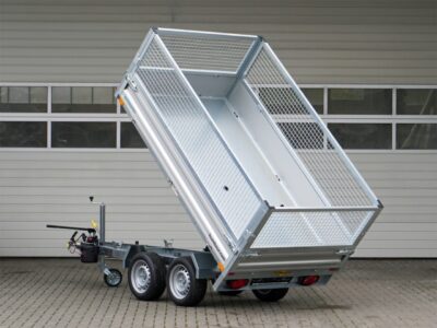 Humbaur HUK 272715 mit Gitteraufsatz - Rückwärtskipper - 2700 kg – Image 4