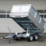 Humbaur HUK 272715 mit Stahlblechaufsatz - Rückwärtskipper - 2700 kg