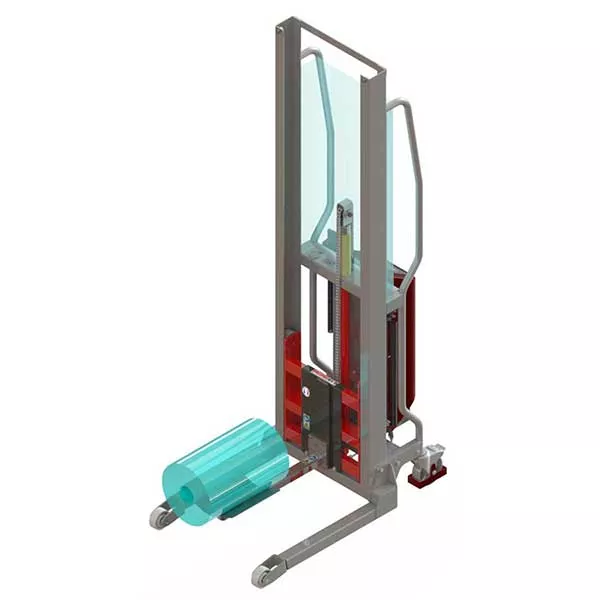 a1 Halbelektrischer Stapler – Für zylindrische Lasten Ø 600 mm – Max. Tragfähigkeit 100 kg – Image 1