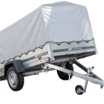 Anhänger Pkw 230×125 Garden Trailer 230 KIPP Unitrailer 750 kg mit Stützrad, Hochplane und Hochspriegel
