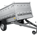 Autotransportanhänger 230×125 UNITRAILER FORCE 230 KIPP mit BIS-Seitenwänden und Aluminiumabdeckung