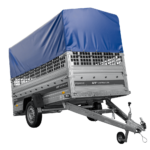 Autotransportanhänger 264×125 UNITRAILER FORCE 264 KIPP mit Gitterwänden, H-800 Rahmen