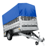 Autotransportanhänger auf Federn 230×125 UNITRAILER FORCE 230/R KIPP mit Gitterwänden, H-800 Rahmen