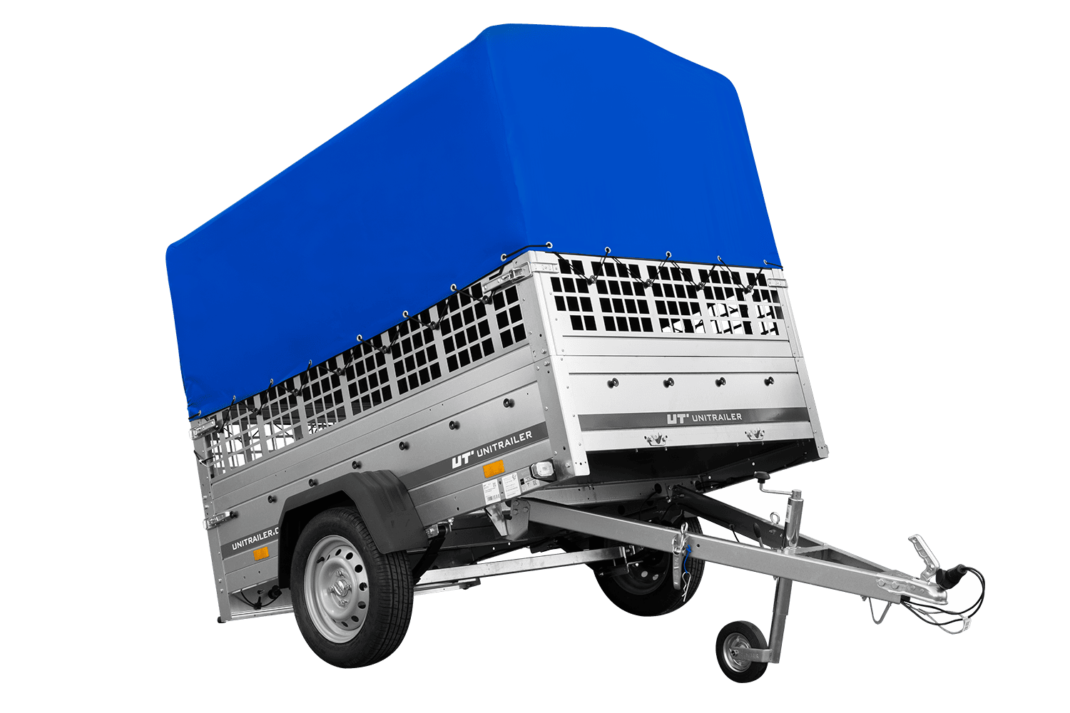 ger_pl_Einachsanhanger-auf-Federn-200×125-UNITRAILER-GARDEN-201-R-KIPP-mit-Gitterwanden-H-800-Rahmen-und-blauer-Plane-15311_4.png Einachsanhänger auf Federn 200×125 UNITRAILER GARDEN 201/R KIPP mit Gitterwänden, H-800-Rahmen – Image 1