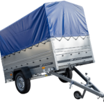 Führerschein B Anhänger GARDEN TRAILER 230 KIPP mit Stützrad, zusätzlichen Bordwänden, Hochplane und Hochspriegel H800 – 80 cm breite
