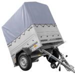 Neuanhänger Kipper ungebremst GARDEN TRAILER 150 KIPP mit zusätzlichen Bordwänden, Stützrad, Hochplane und Hochspriegel