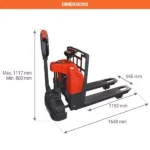 Elektrischer Wiegehubwagen – Max. Tragfähigkeit 1500 kg – Image 2