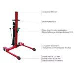 Fassheber-Stapler für unebenes Gelände – Max. Hubhöhe 805 mm – Max. Tragfähigkeit 300 kg – Image 3