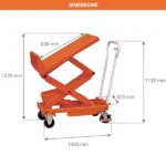 Neigbarer Hubtisch – Max. Hubhöhe 1570 mm – Max. Tragfähigkeit 800 kg – Image 2