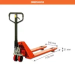 Manueller Niederhubwagen – Für Einwegpaletten – Max. Tragfähigkeit 2000 kg – Image 2