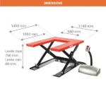 Paletten-Hubtisch – Max. Hubhöhe 760 mm – Max. Tragfähigkeit 1000 kg – Image 2