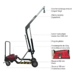 Mobile Hebearm – Max. Hubhöhe 2380 mm – Max. Tragfähigkeit 200 kg – Image 4