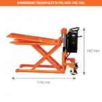 Elektrischer Hochhubwagen – Hohe Stabilität – Max. Tragfähigkeit 500 oder 1000 kg – Image 3