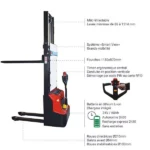 Elektrischer Stapler – Max. Hubhöhe 1514 mm – Max. Tragfähigkeit 1200 kg – Image 3