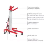 Manueller Hochhubstapler – Hubhöhe 5,00 m – Max. Tragfähigkeit 300 kg – Image 3